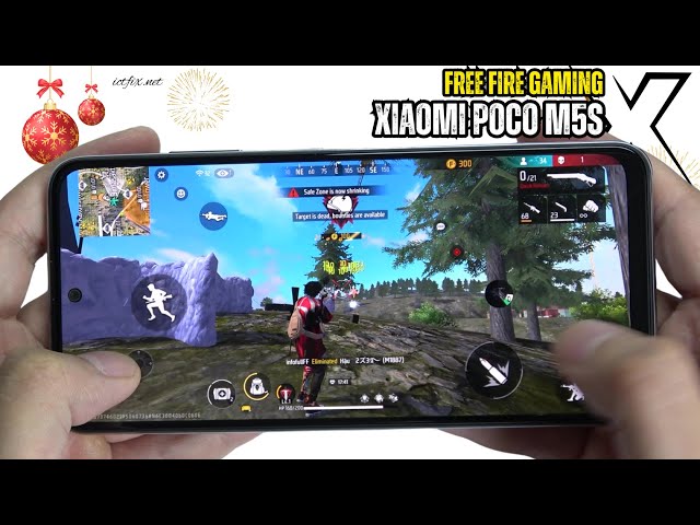 Xiaomi Poco M5s Free Fire Gaming test | Helio G95