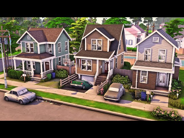 Three Homes One Lot | The Sims 4 Speed Build