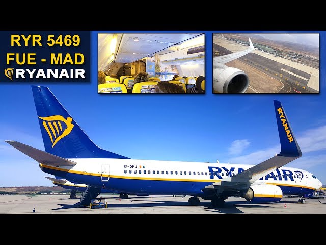 TRIP REPORT | Fuerteventura - Madrid | RYANAIR Boeing 737