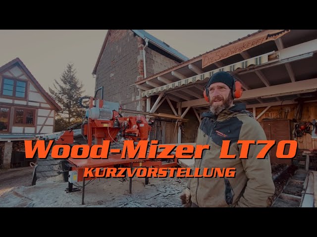 Our new WOOD-MIZER LT70 WIDE... briefly explained and introduced for all SAWMILLERS (English subs)