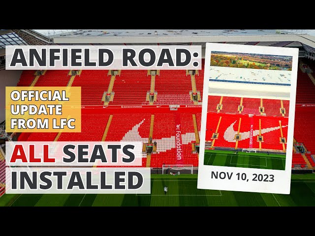 ANFIELD ROAD EXPANSION | ALL seats installed - Liverpool FC update