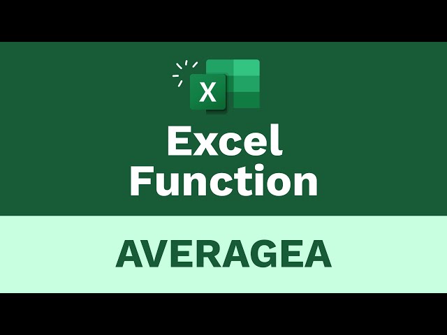 The Learnit Minute - AVERAGEA Function #Excel #Shorts