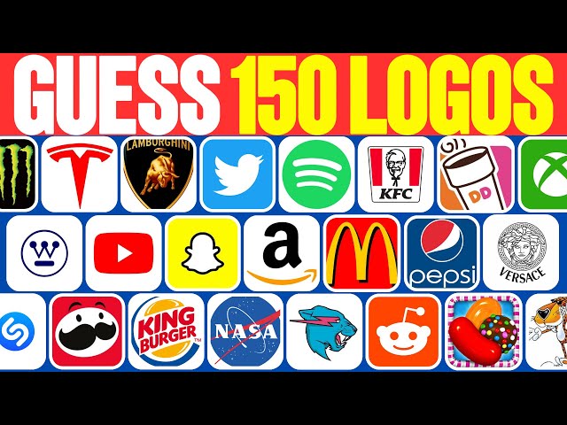 Guess The Logos in 3 Seconds | 150 Logos Quiz | Easy, Medium, Hard, Impossible
