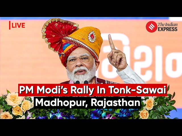PM Modi's Rally In Tonk-Sawai Madhopur, Rajasthan | Lok Sabha Election 2024