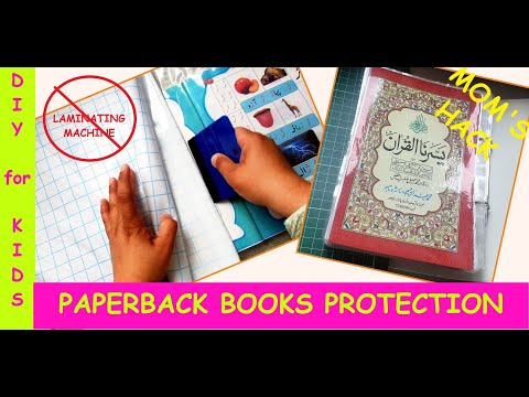 Mom's Hack for Paperback Books Protection (wrapping books)