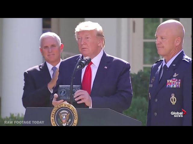 President Trump launches U.S. Space Command