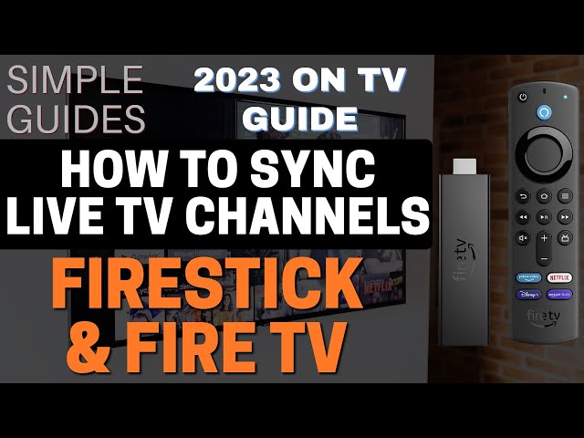 HOW to SYNC LIVE TV CHANNELS on FIRESTICK or FIRE TV GUIDE! 2023!