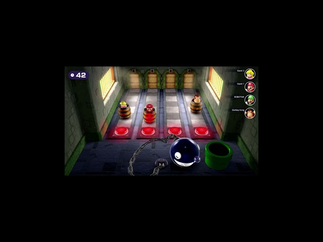 Luigi Screams In Horror In Sneak N Snore Mini Game In Mario Party Superstars #shorts
