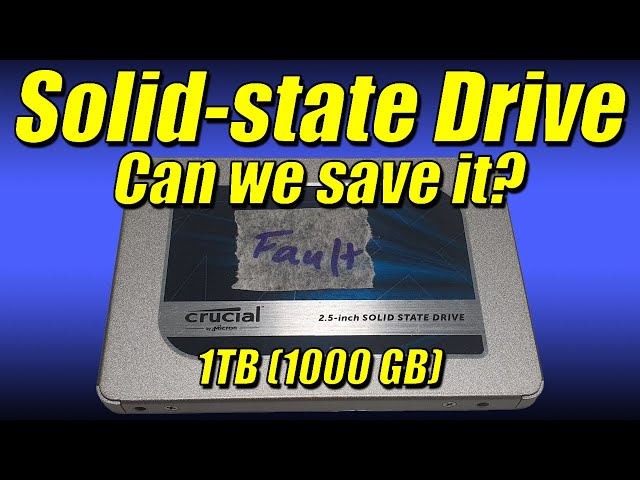 Faulty Crucial Solid-state Drive (SSD) 1TB (1000GB) - Can we FIX it ?