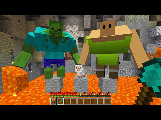 CURSED MINECRAFT BUT IT'S UNLUCKY LUCKY FUNNY MOMENTS WHO to SAVE SHEEP or ZOMBIE?