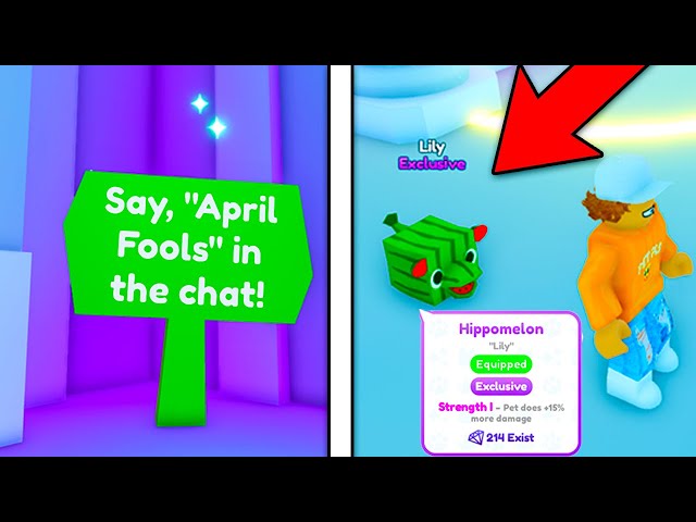 🥳 How To *COMPLETE* April Fools EVENT FOR FREE HIPPOMELON EXCLUSIVE In Pet Simulator X!