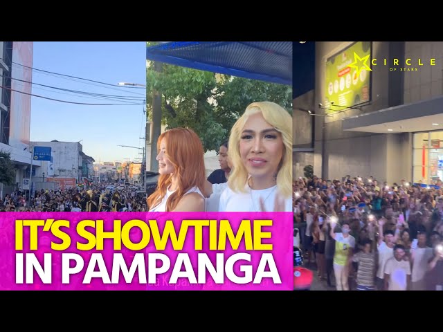 It’s Showtime Family, sinalubong ng libo-libong tao sa Pampanga para sa Bida Kapamilya event