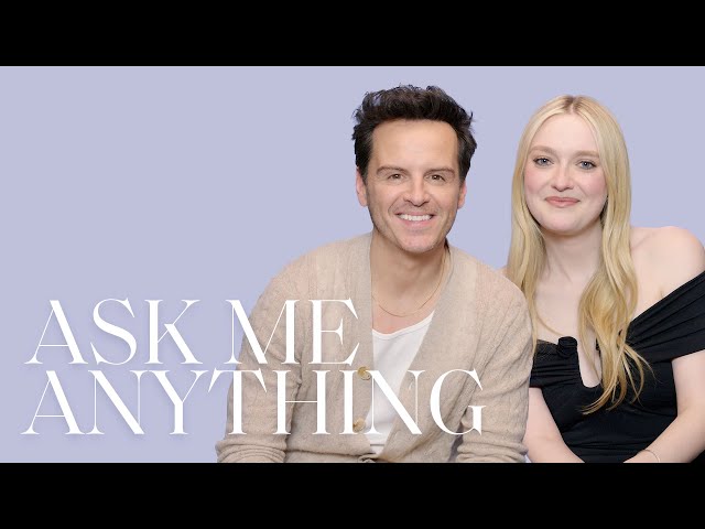 Dakota Fanning & Andrew Scott Had Drastically Different Childhoods | Ask Me Anything | ELLE