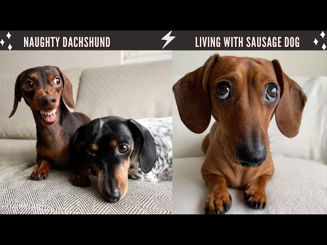 Best Dachshund Dogs Video compilation  Naughty Sausage Dogs  Living with Dachshund Wiener Puppies
