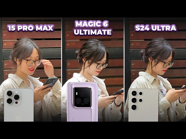 iPhone 15 Pro Max vs. Galaxy S24 Ultra vs. Honor Magic 6 Ultimate: Smartphone Trung Quốc dần hụt hơi