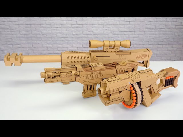 【NERF】How to Make Guns with Cardboard