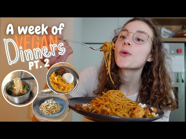WHAT I COOK IN A SCHOOL WEEK 👩‍🍳 quick, vegan recipes 🌱