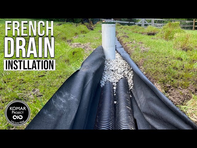 How to Install a French Drain that Actually Works!  DIY Project