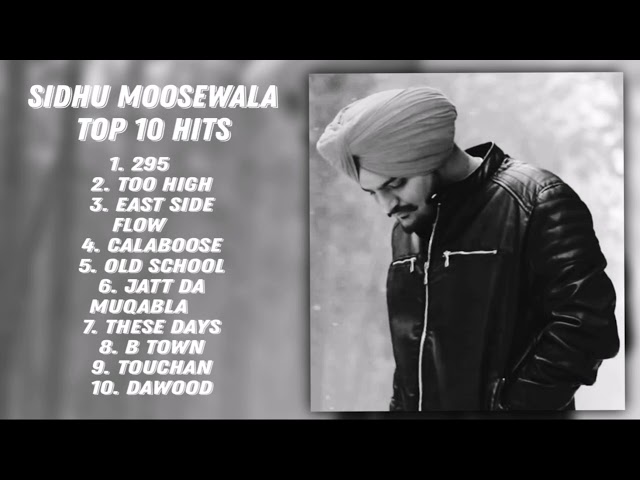 Sidhu Moosewala Top 10 Hits | Sidhu Moosewala hits | Punjabi hit songs🖤 |