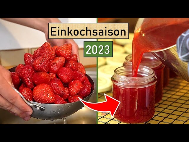 Jetzt Vorräte für den Winter anlegen! 😋 köstliche Erdbeermarmelade selber machen🍓 Einkochsaison 2023