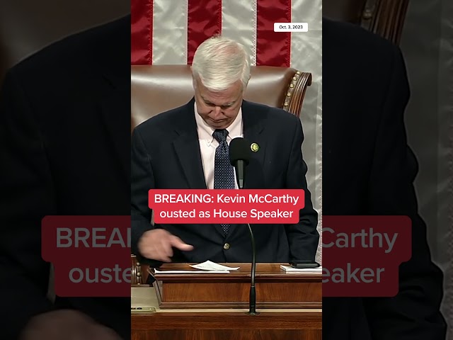 Kevin McCarthy ousted as House Speaker