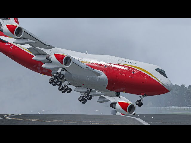 B747 Didn't Follow Direction And Causing Terrible Collision | X-PLANE 11