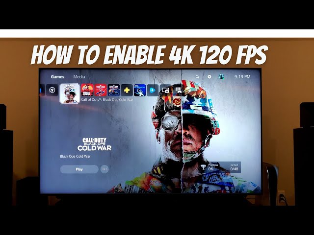 How to get 4K 120fps 120hz on PS5 Cold War using Samsung QLED TV 8K