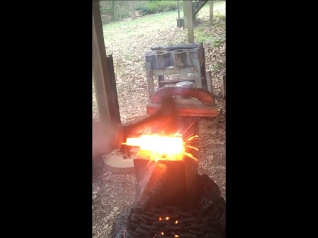 Forging Damascus steel by hand