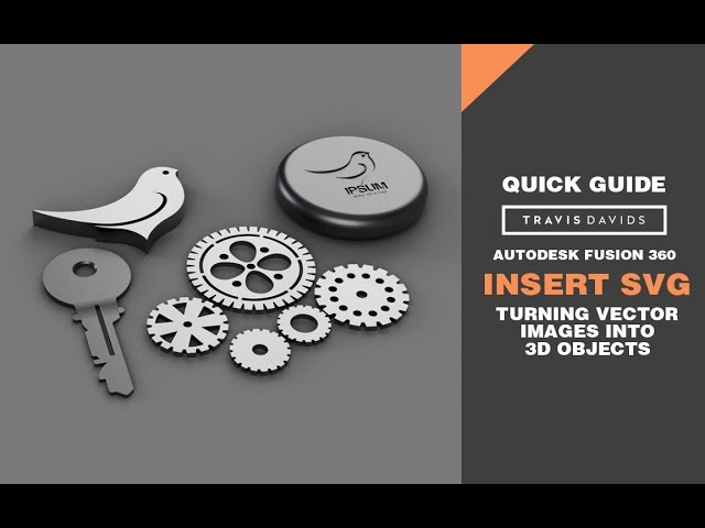 Autodesk Fusion 360 - Insert SVG - Turn Vector Images Into 3D Objects