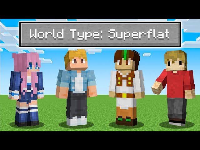 We Tried To BEAT Minecraft But It's SUPERFLAT.. | Ft. Grian, LDShadowLady & Smallishbeans