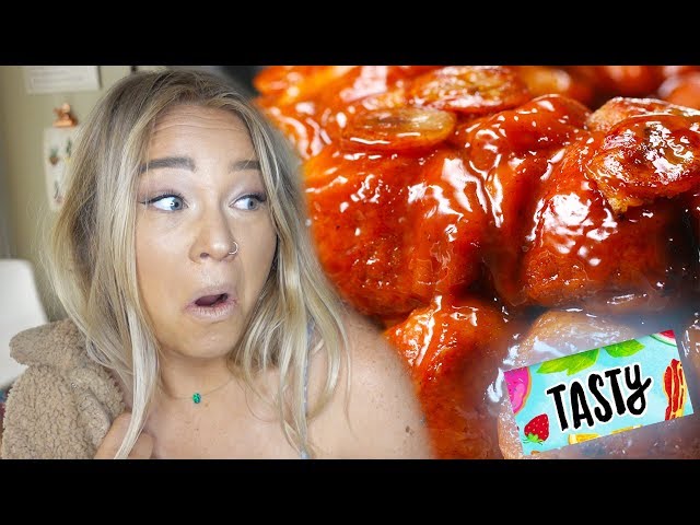 Reacting To My First BuzzFeed Tasty Video! | Alix Traeger