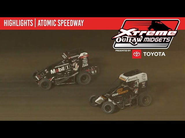 Xtreme Outlaw Midget Series | Atomic Speedway | July 29, 2023 | HIGHLIGHTS