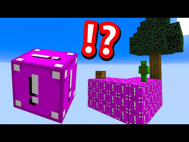 Minecraft Skyblock, but EVERYTHING Is MOST DANGEROUS LUCKY BLOCKS.