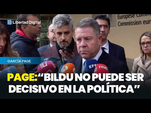 Page afirma que García Page, ni Bildu ni Junts pueden ser determinantes en la política española