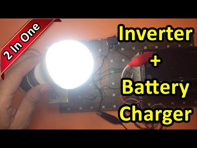 Inverter 12v to 220v + 12v Battery Charger: How to make  Step by Step | DIY UPS