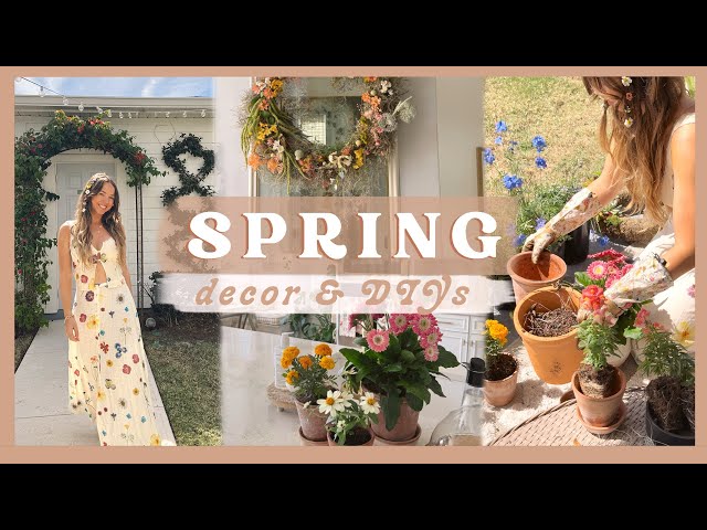 DECORATING FOR SPRING | decor ideas, DIY'S, & ways to brighten up your space! 🌼