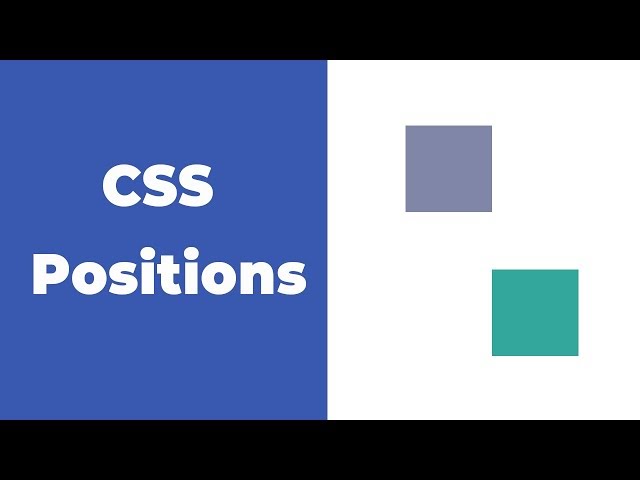 CSS Position Tutorial | Learn CSS For Beginners
