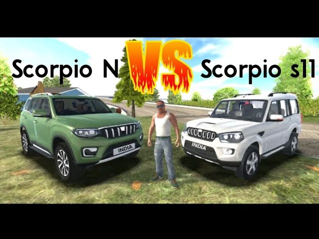 Car comparison in Indian car bike drive 3D game Scorpio N VR Scorpio s11 😱😱😱😱