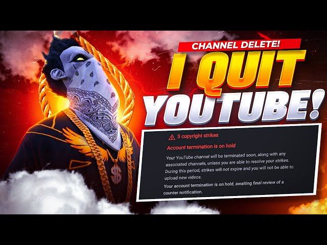 I Quit YouTube ⚠️ Got 3 Copyright Strike @BOSSAYUSH0