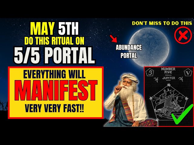 ✅5/5(55) May Manifestation Portal Is Open For Abundance | The 5/5 Portal
