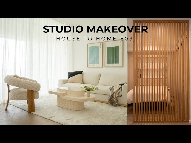 Studio Apartment With A Unique Twist On Japandi & Mid-Century Modern Styles | House To Home E09