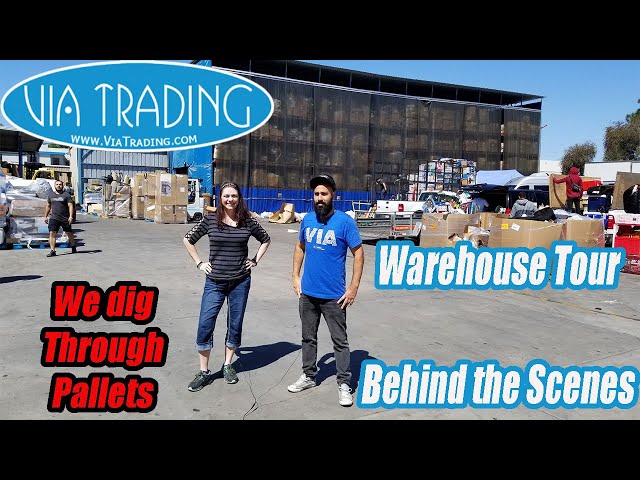 Via Trading Online Reseller Tour - I walk through the entire place - We dig through Pallets?!