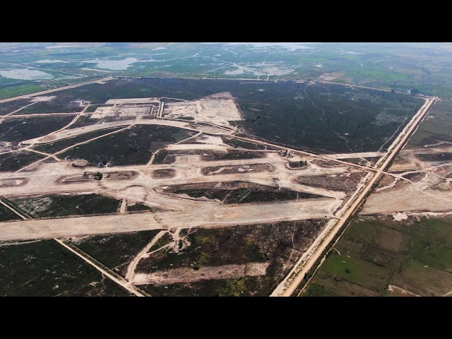 New Phnom Penh Airport in Kandal province (timelapse & drone)