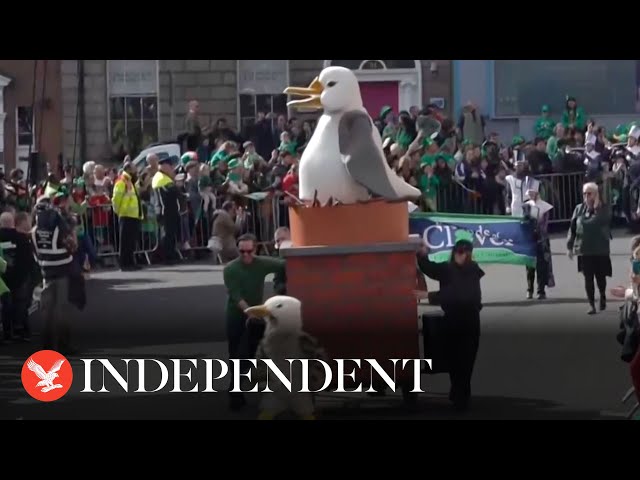 Live: St Patrick's Day parade marches through the Irish capital