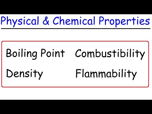 Physical vs Chemical Properties