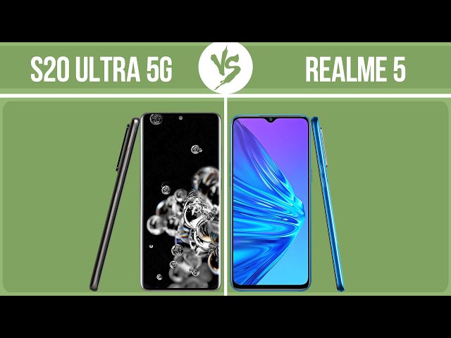 Samsung Galaxy S20 Ultra 5G vs Realme 5 ✔️