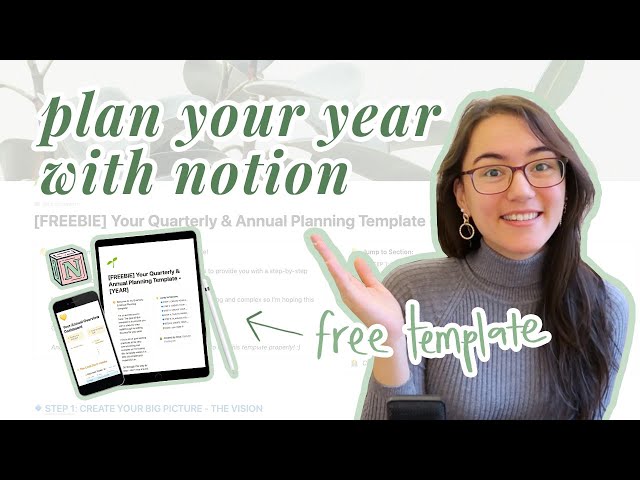 how i plan my year using notion in 2024 (free template + step-by-step) - goals, quarters & habits