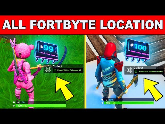 *NEW* Fortbyte All Locations - UNLOCK ALL FORTBYTES Fortnite Season 9 (Fortbyte Challenges)