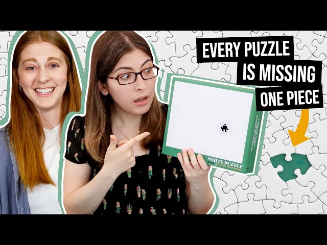 I attempted Simone Giertz’s Solid White Puzzle (with one piece missing!)