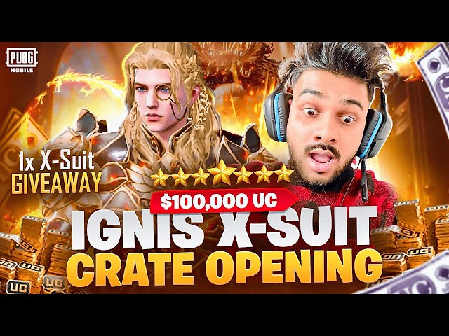 MAXED 🤯🤯LVL 7 IGNIS X SUIT CRATE OPENING PUBGM